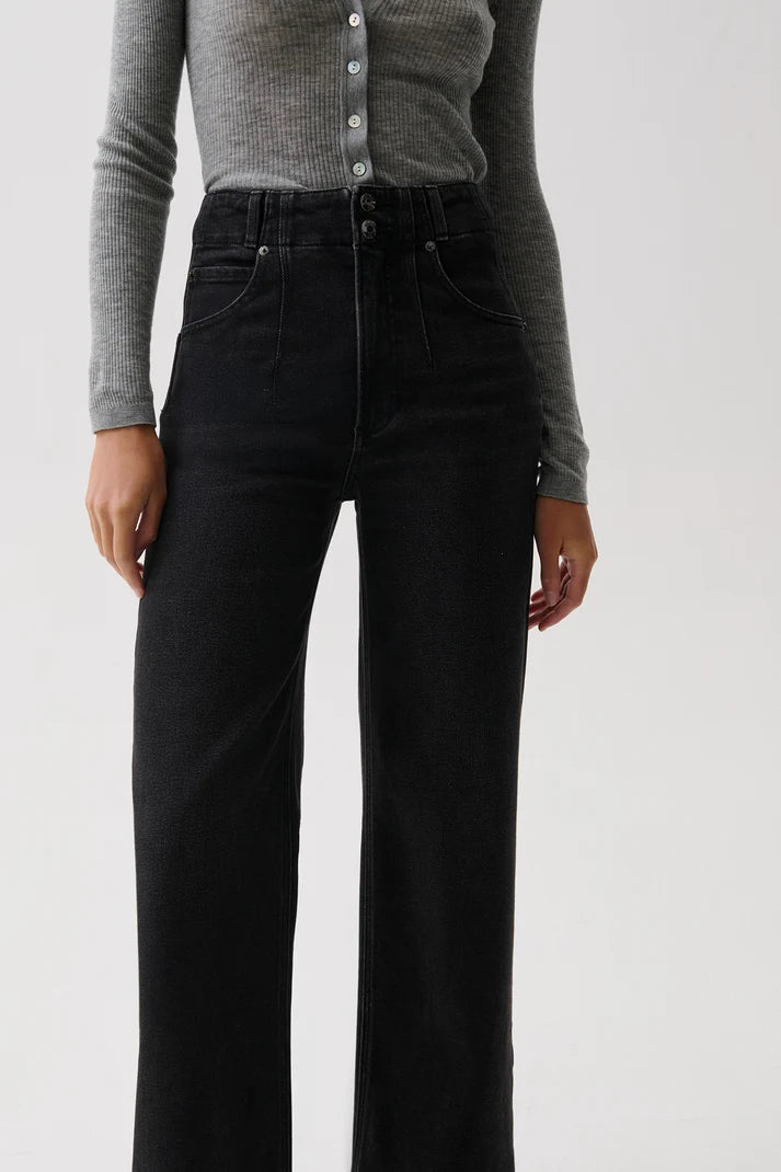 Lana High Rise Ultra Wide Leg Jean- Jetset