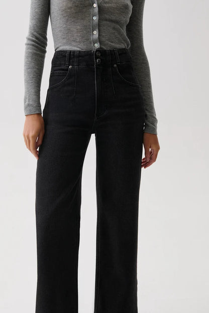 Lana High Rise Ultra Wide Leg Jean- Jetset