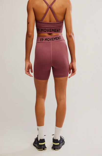 Long Haul Logo Bike Shorts- Clove