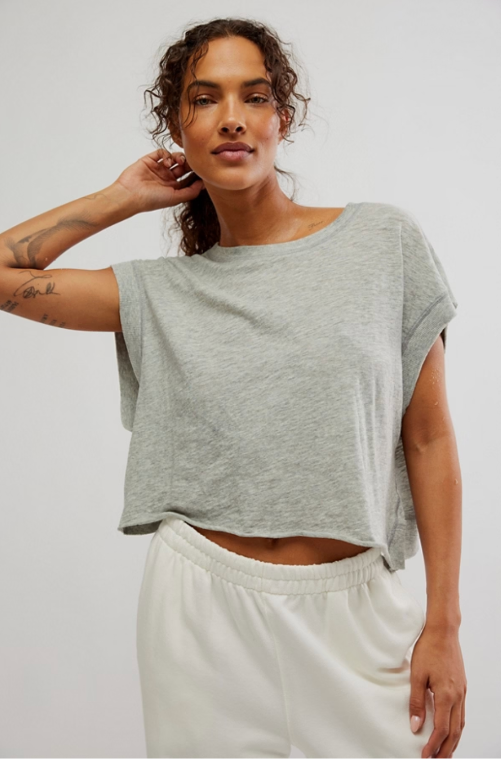 My Time Tee- Heather Grey