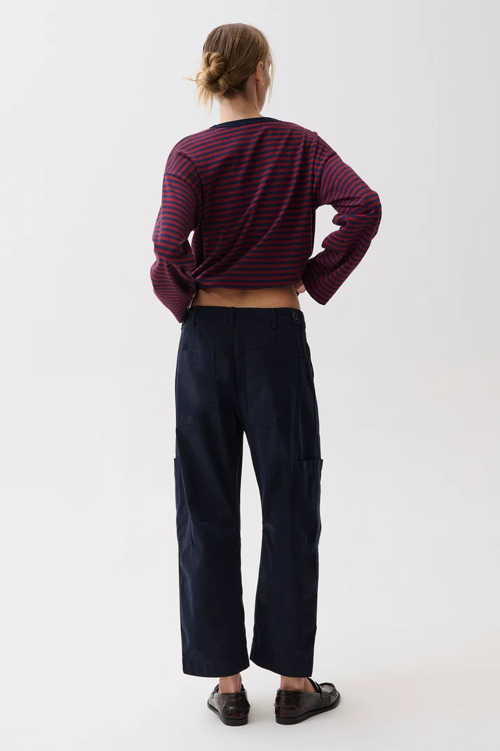 Sabrina Curved Utility Pants- Nautical