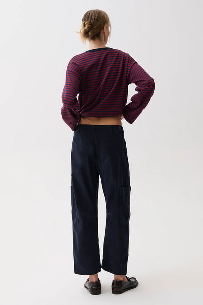 Sabrina Curved Utility Pants- Nautical