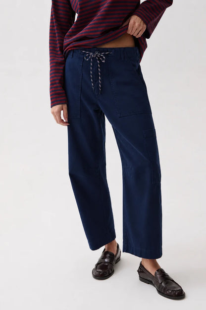 Sabrina Curved Utility Pants- Nautical