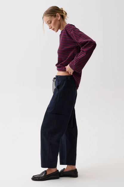 Sabrina Curved Utility Pants- Nautical