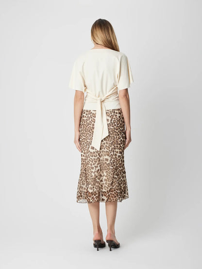 Samantha Wrap Top- Cream