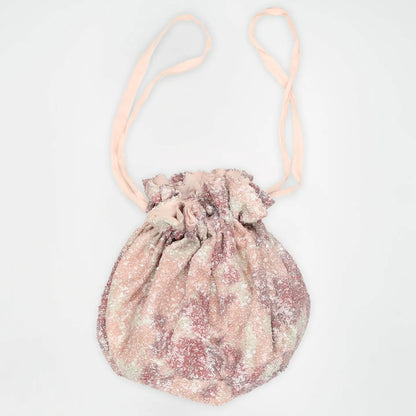 She's A Diva Sequin Drawstring Bag- Pink Multi