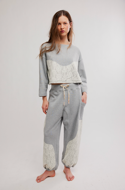 Sunday Best Lounge Set- Heather Grey