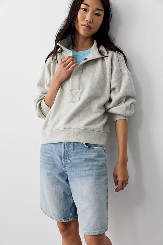 Timeless Pullover- Heather Grey