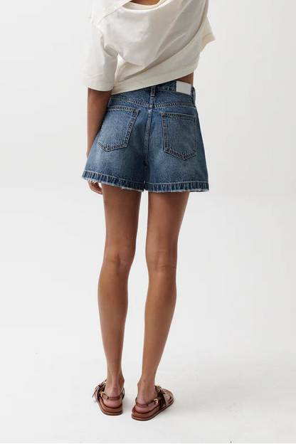 Saige High Rise Short-Wishbone