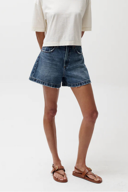 Saige High Rise Short-Wishbone