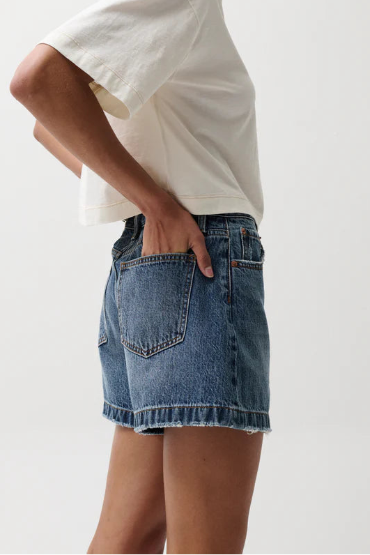 Saige High Rise Short-Wishbone